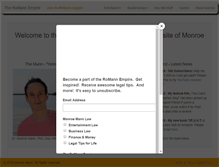 Tablet Screenshot of monroemann.com